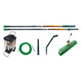 Unger hydropower ro s plus nLite himod carbon ronk1 black and orange carbon fiber extension poles with green grips