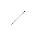 Silberner unguer mopphalterstiel mh140 teleskopstiel 140cm mit blauem griff aus metall