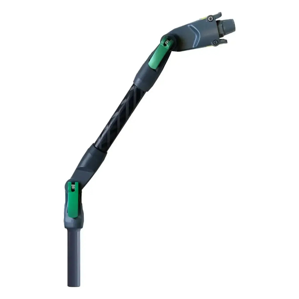 Schwarzer und grüner ungler nLite connect winkeladapter mit ergonomischem griff für erleichterte reichweite