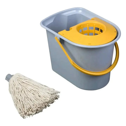 Set lavapavimenti con sistema a pressa Mini Aquva di VERMOP senza manico