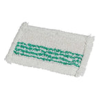 Vermop twix tronic wischmop 30 cm mit weißem und grünem mikrofasermoppkopf und weicher strukturierte oberfläche