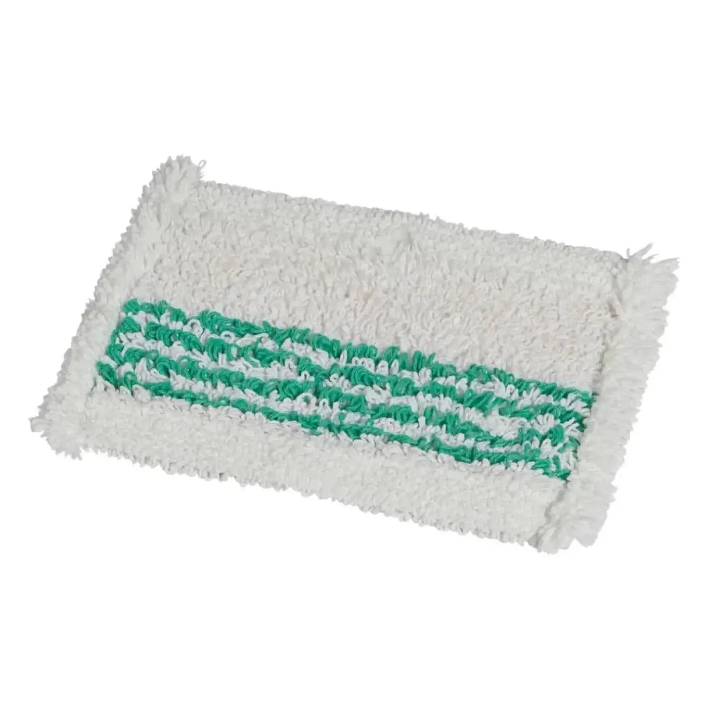 Vermop twix tronic wischmop 30 cm mit weißem und grünem mikrofasermoppkopf und weicher strukturierte oberfläche