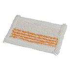 Weißes mikrofasermoppkopf mit drei horizontalen orangen streifen vermop twix tronic wischmop 30 cm