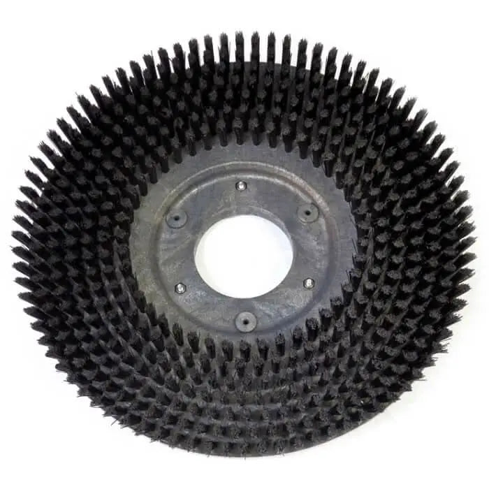 Schwarze industrielle schrubbürste für viper as510 5160t mit dichten steifen borsten und rundem metallkern