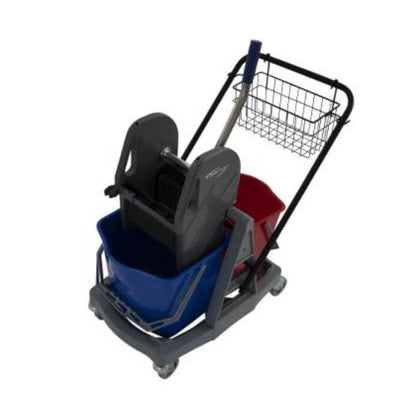 Clean Track Carrello a doppio secchio 2 x 17 litri - Duo 217 P