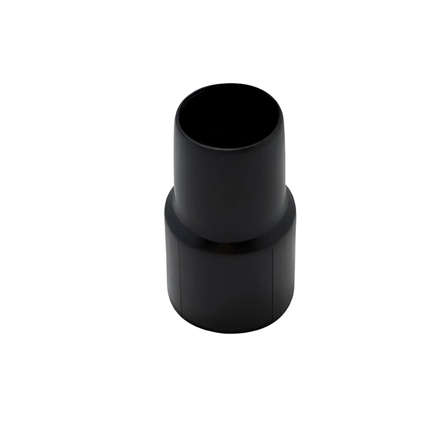 Weber muffe aus schwarzem kunststoff für saugschlauch nw 38 mit innen-38 mm und außen-45 mm visible frontseite