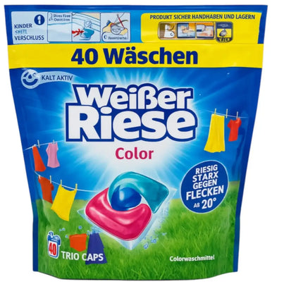 WEIßER RIESE Color Trio Caps 40 Lavaggi 480g