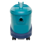 Wetrok durovac 11 staubsauger in tealfarben und marineblau mit robustem kunststoffgehäuse und rollen