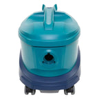 Wetrok durovac 6 trockensauger in türkis und marineblau mit robustem kunststoffgehäuse griff und laufrollen