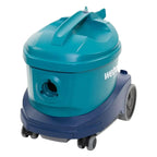 Wetrox durovac 6 trockensauger in tealfarben und marineblau mit griff, rollen und weißem markenlogo vorne