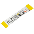 Gelb weiß verpackter wetrok granusan sanitärreiniger stick sachet zur hygienischen reinigung