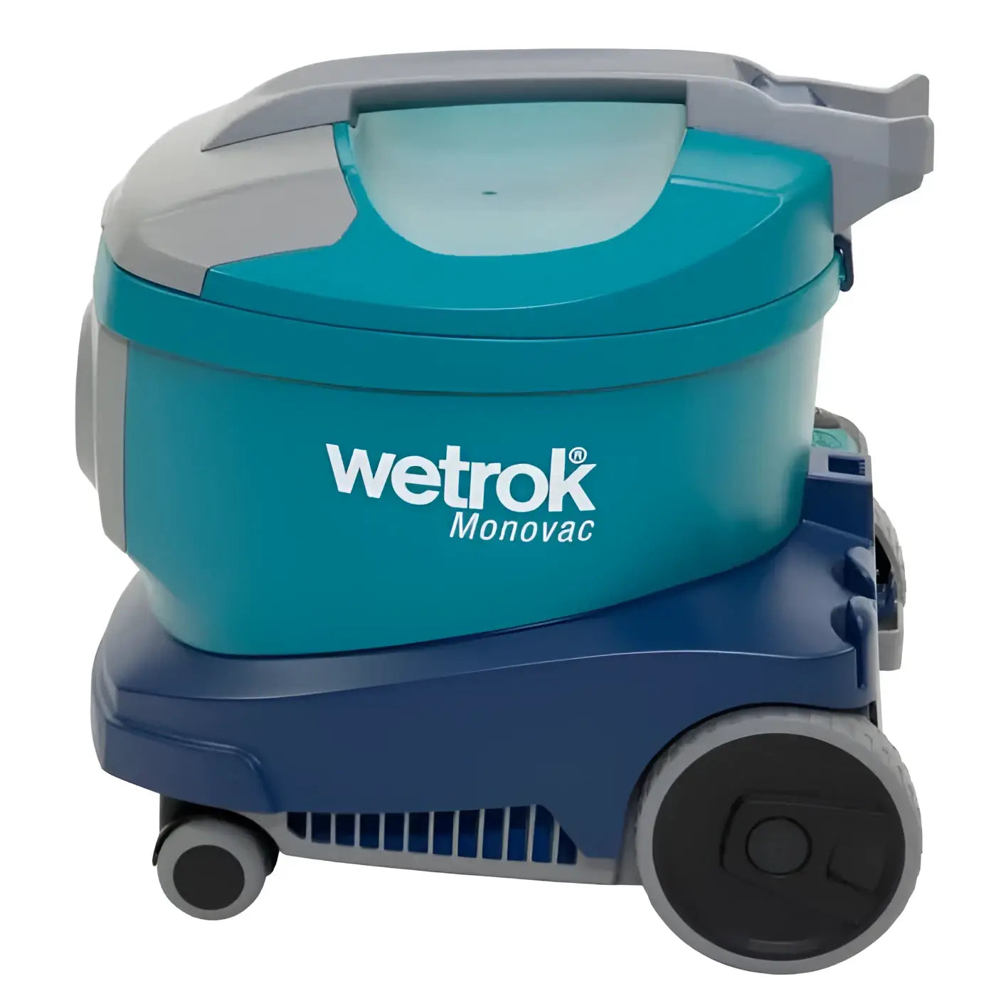 Teal und navy blauer wetrok monovac comfort 6 nass-trocken staubsauger mit grauen akzenten
