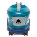 Teal und grau kabeloser staubsauger wetrok monovac freedom mit zylindrischem körper und vier laufrädern