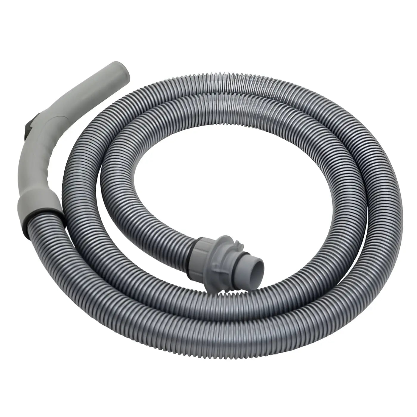 Grauer welgrobwelliger saugschlauch mit flexiblem design und kunststoffanschlüssen im wetrok saugschlauch komplett-set nw 35mm