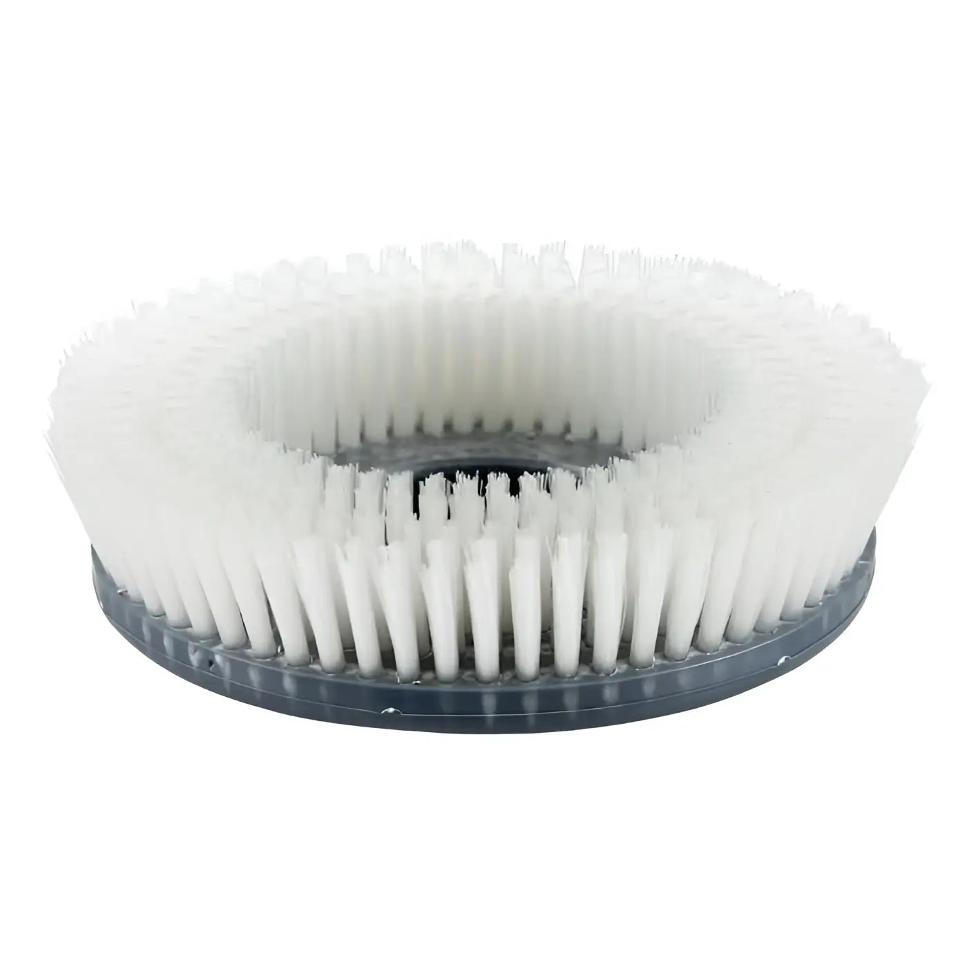 Weiße borsten scheuerbürste mit dunkelgrauem rundem grundkörper wetrok scheuerbürste weich 22cm