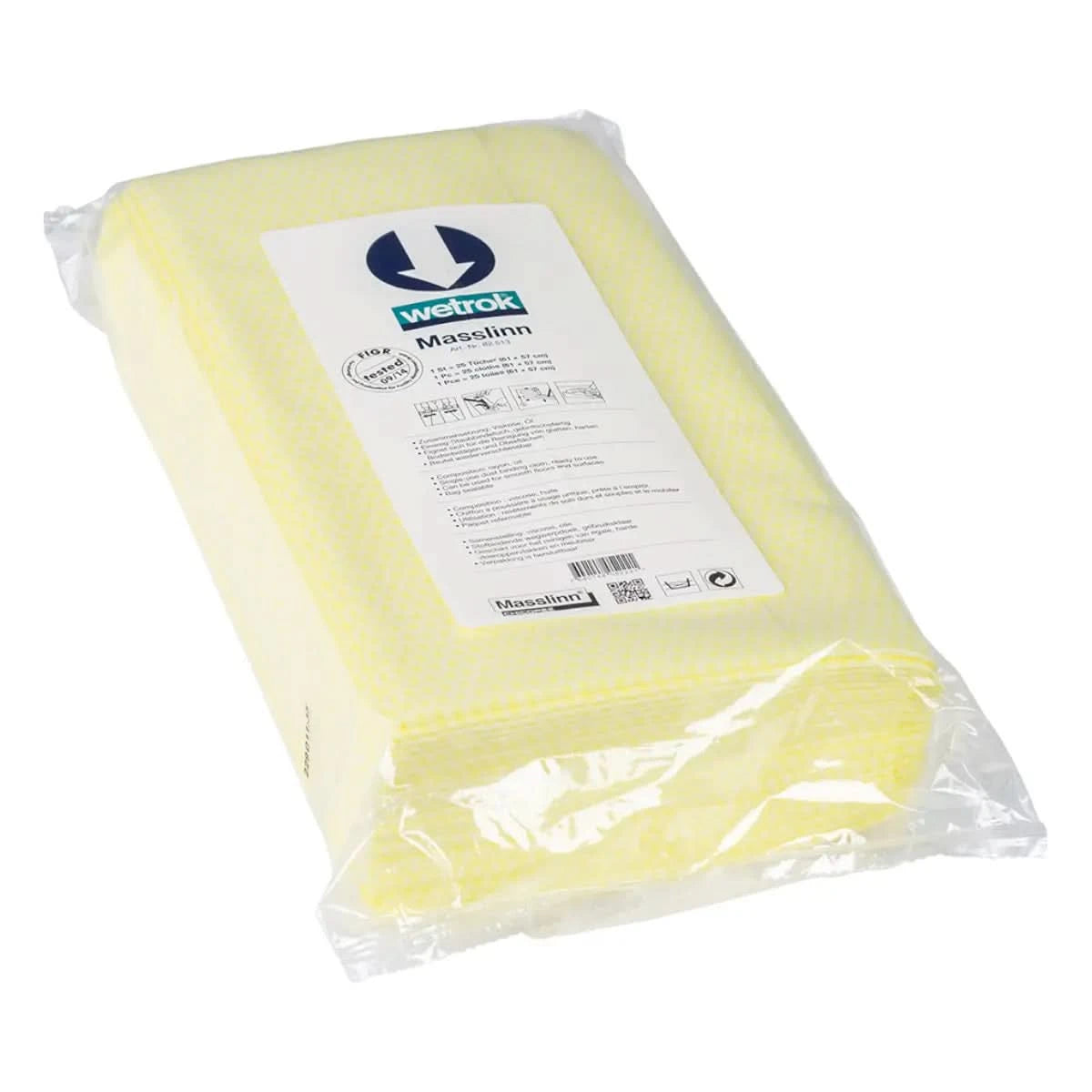 Wetrok Masslinn Staubbindetuch Gelb ölimprägniert.