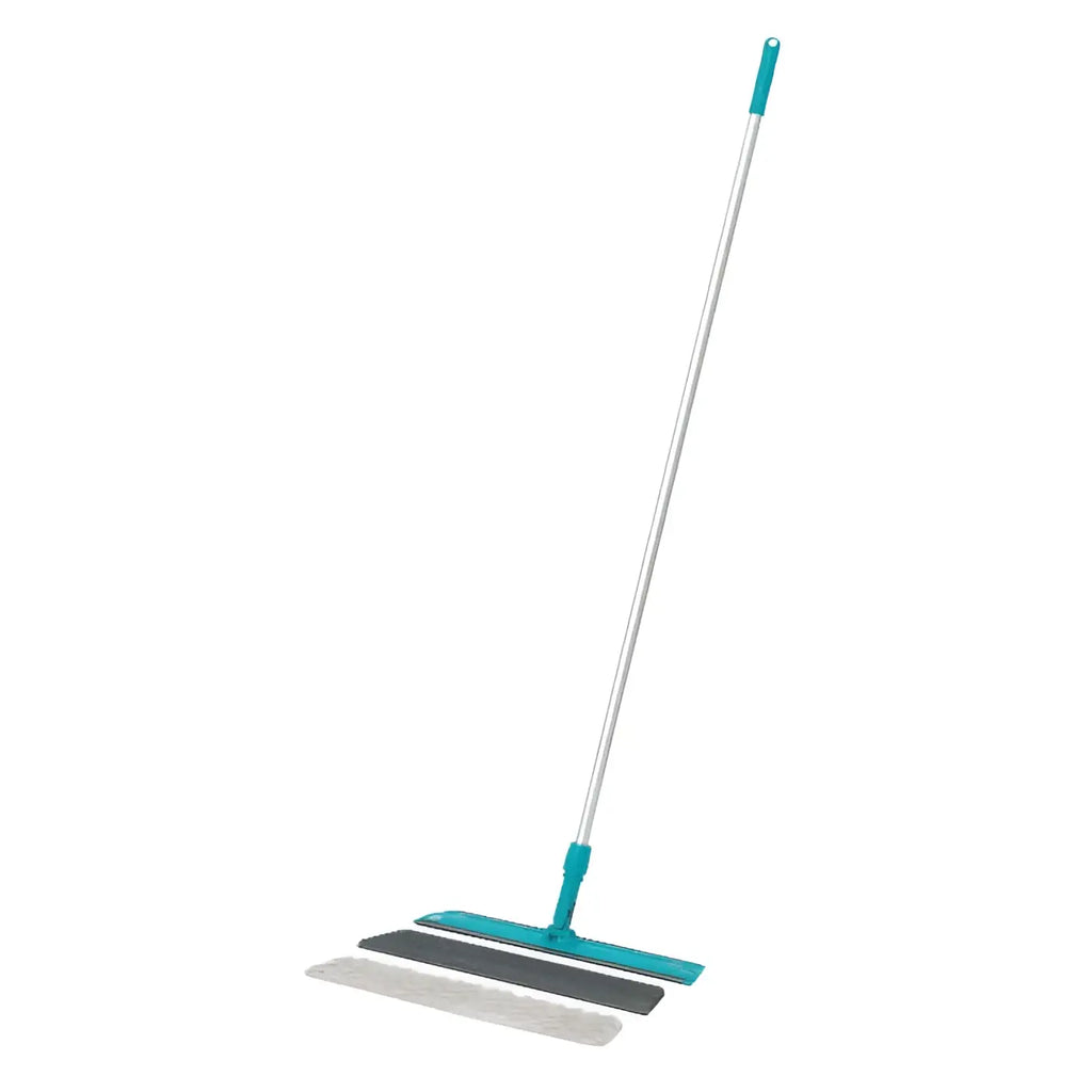 Teal und silberner bodenmopp wetrok trapezwischer balit varifix 560 mit austauschbaren mikrofasertüchern